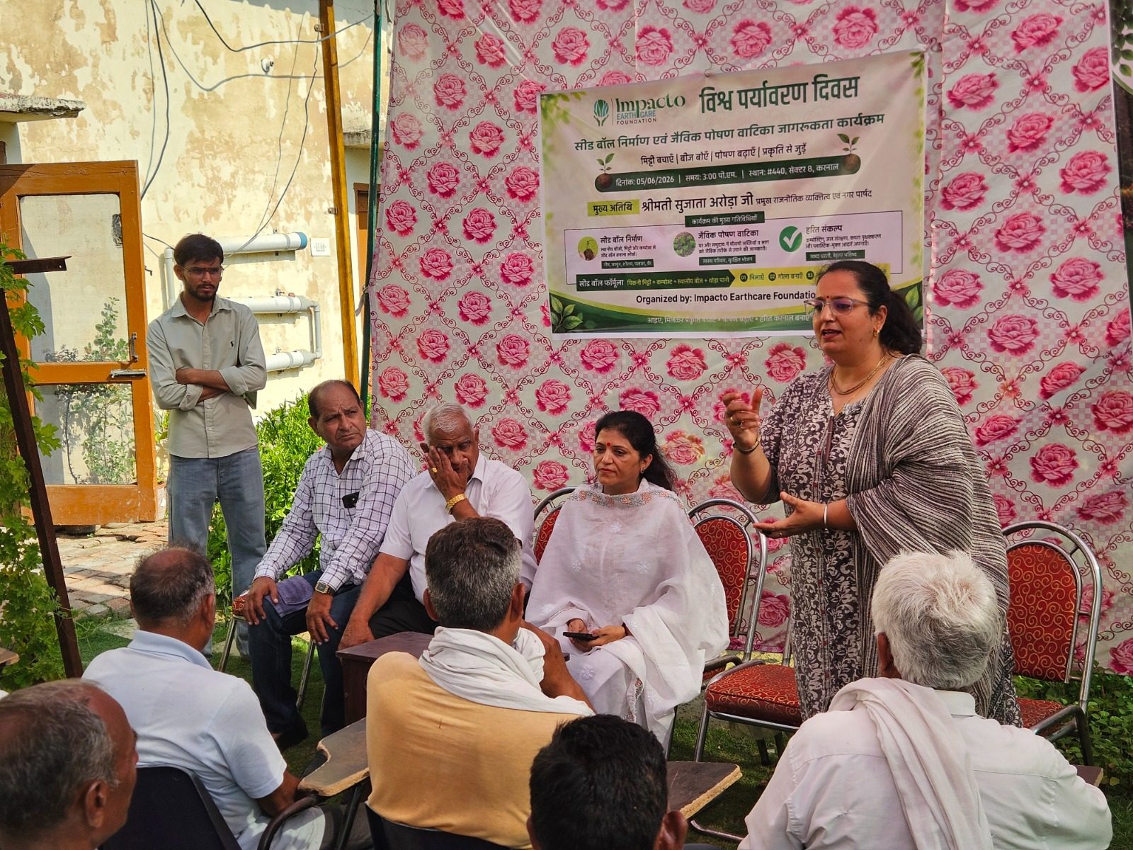 Farmer training on seed ball preparation and nutrition garden